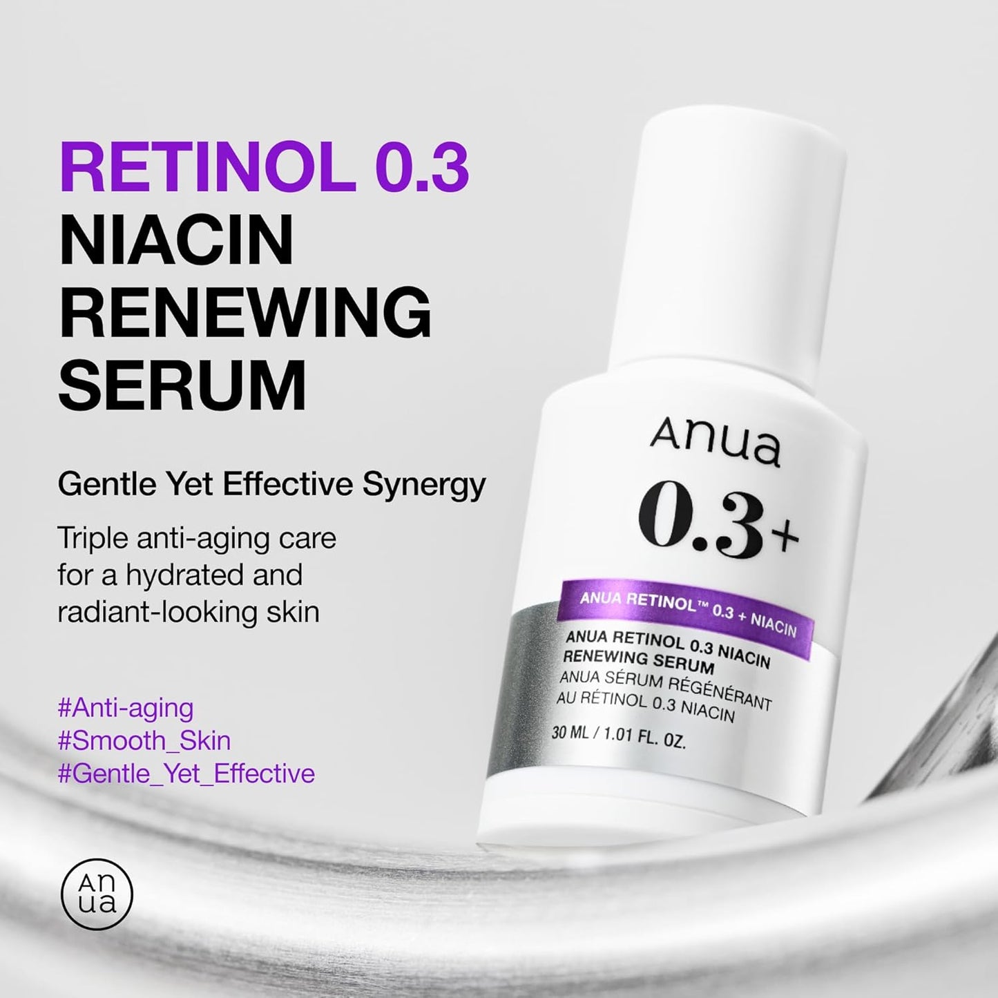 Anua Retinol 0.3 Niacin Renewing Serum